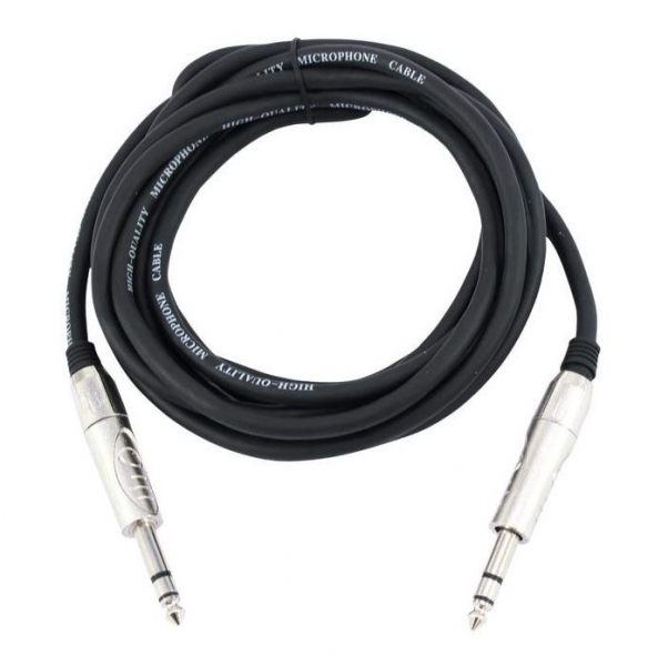 Stereo-Klinken-Audiokabel 6,3mm, 3m Länge, ROAD